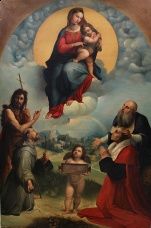 Malarstwo Madonna w niebie