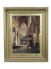 Malarstwo Wnętrze katedry