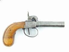 Broń Belgijski dwulufowy pistolet kapiszonowy
